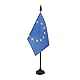 AZ FLAG - Tischflagge Europäische Union - 15x10 cm - Europa Tischfahne 10 x 15 Cm - Flaggen