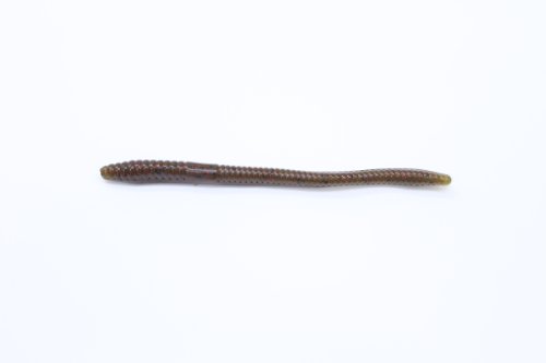 Zoom Bait Finesse Worm Bait-Pack of 20 (Green Pumpkin Red, 4.75-Inch)