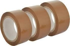 Fab Homes & Garden High Strength Adhesive Packaging Tape (Brown, 2 inch Width and 65 Meters Length) Pack of 3