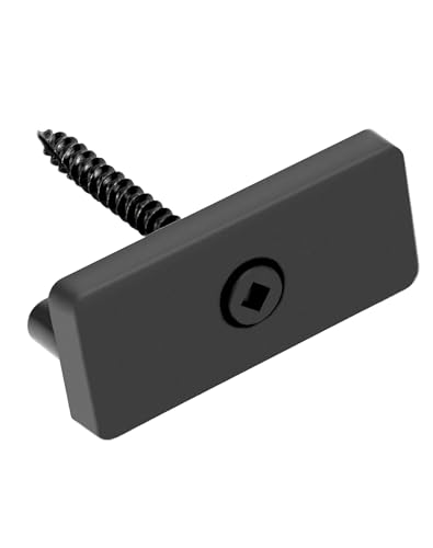 QWORK® 200 Stück WPC Clips 5 mm Terrassenclips Versteckte Abstandhalter mit Schrauben für WPC/BPC Dielen