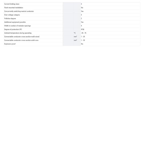 Eaten EATLSMB203N Leitungsschutzschalter, 20 A/3N/B