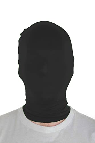 Sheface Mens and Womens Spandex Halloween Cosplay Mask Party Full Cover Hood Costume Mask (Black)