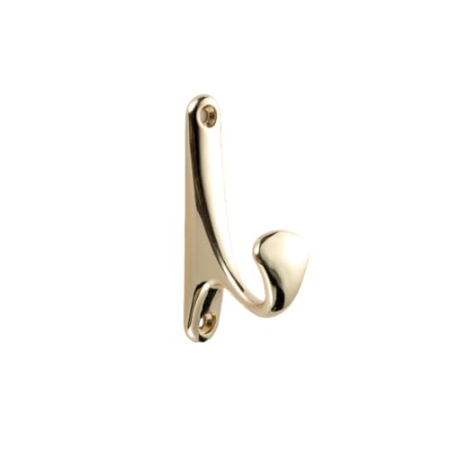 PEKMAR Gancho para colgar en la pared vintage, gancho para abrigos, ropa de baño, gancho para llaves, bolsa, sombrero, gancho para bata, accesorios de baño, dorado, B