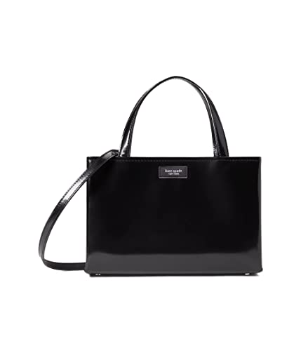 kate spade new york Sam Icon Spazzolato Leather Small Tote Black One Size