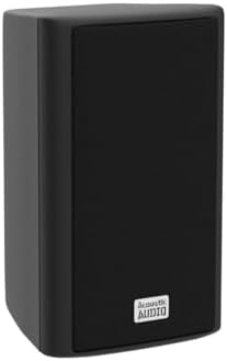 Acoustic Audio AA351B Indoor/Outdoor Speakers, Black, Set of 2