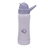 Green Sprouts® Sprout Ware® Straw Bottle 10oz., 6mo+, Plant-Plastic, Platinum-Cured Silicone, Dishwasher Safe, Grows with Baby, Tested for Hormones - Plum