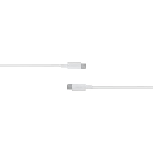 Image of ASUS 100W USB-C to USB-C Cable (LCA51), 1.5M Fast Charging Cable with E-Marker Chip, 480Mbps Data Transfer, Durable TPE Material, Compatible with Laptops, Phones & Tablets - White,44g, 2 Year Warranty