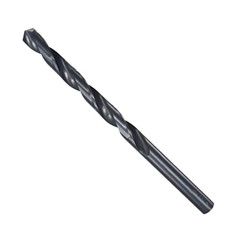 Image of CoCud Twist Drill Bits, 12.5mm Drilling Diameter, Black Oxide High Speed Steel Extra Long Straight Shank - (Applications: for Stainless Steel Alloy Metal), 1-Piece