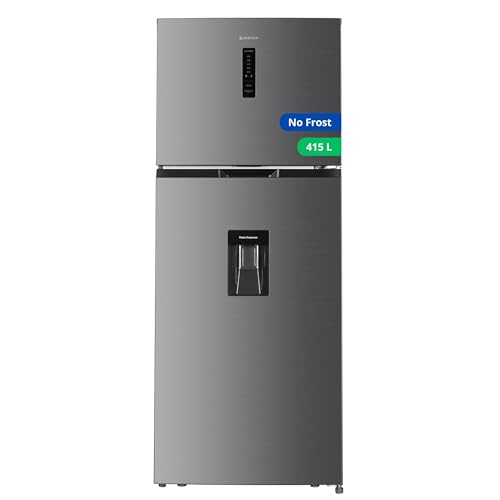 GEDTECH Réfrigérateur combiné congélateur Haut 415L GDP415NFIX - Distributeur d'eau - No Frost - INOX