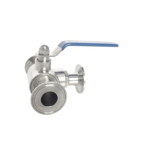 Robinet à bille sanitaire en inox 304 durable pour brassage de bière maison T-Port 25mm