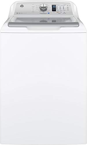 GE GTW685BSLWS Washer with Stainless Steel Basket, 4.5 Cu. Ft. Capacity, 14 Cycles, White #1