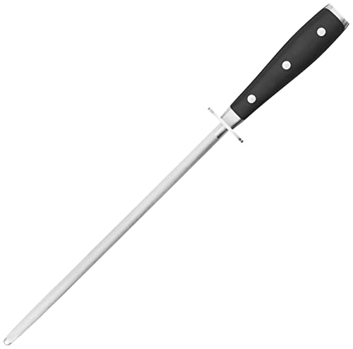 Image of Wusthof Classic IKON Honing Steel, 10 inches, Black