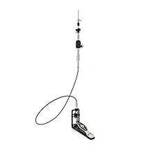 Remote Hi-Hat Stand by Gear4music Robust and Durable with Double Chain Add Secondary Set of Hi Hats to your Setup 180cm (6ft) Cable Length for Versatile Placement