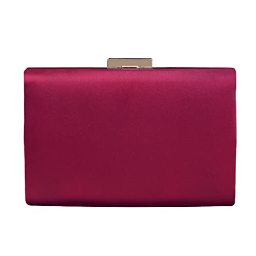 Image of Pleated Satin Clutch Purse For Women Wedding Bridal Clutch Bag Prom Party Clutch