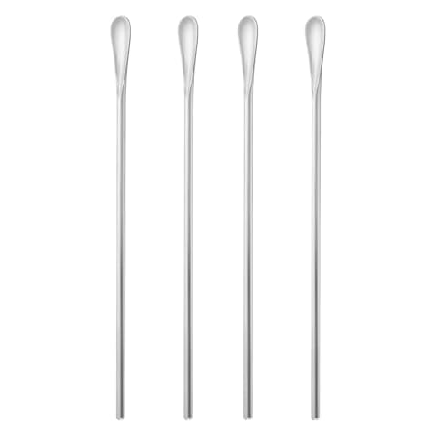 Set of 4 Stainless Steel Coffee Stirrers Cover