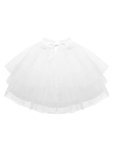Kaerm Kids Flower Girls Tulle Mesh Puffy Tutu Skirt Wedding Dress Evening Prom Dress Up Ballet Dress Wear3