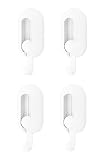 Adhesive Wall Hooks for Hanging Towel Hooks for Coat Robe Towels Stick on Bathroom or Kitchen Univer