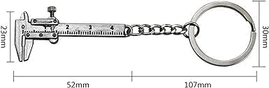 Image of Mini Portable Hand Tool Keychain Adjustable Key Spanner Wrench Universal Chain Universal For Gift. (Mini Vernier)