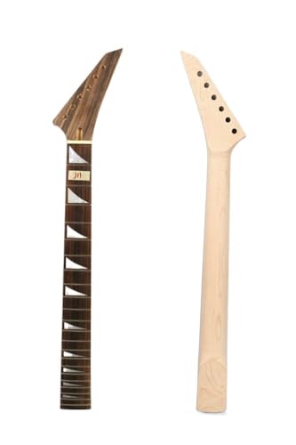 Manche de guitare en érable 22 frettes et touche palissandre 25.5 pouces