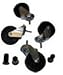 JohnDow Products Crew Chief Casters and Nuts For JDI-17PLP (17PLP-WH)