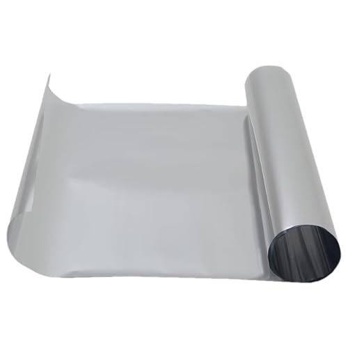 Pellicola per finestre, blocco del calore, a specchio, con blocco UV, foglio riflettente non adesivo per il controllo della luce solare su liscio, protezione per ufficio, casa