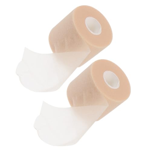 KOMBIUDA 2 Rolls Sports Bandage Athletic Tape Sports Tape Grip Tape Tape Sponge Film Athletic Bandage Crawling Knee Pads Sports Skin Film Fitness Skin Tapes