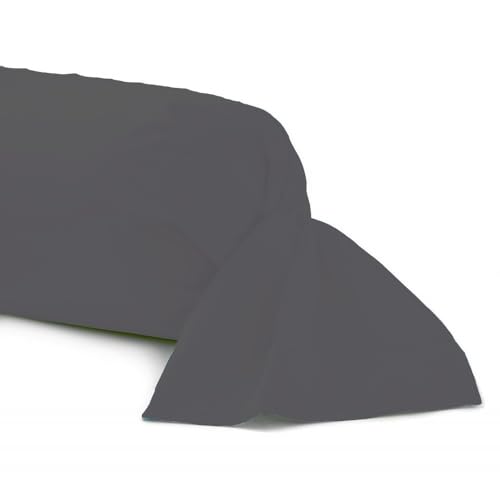 Alpes Blanc - Taie de Traversin 43x185 cm – 100% Coton 57 Fils/cm² Doux et Résistant – Fabrication Française, Confort, Hygiène