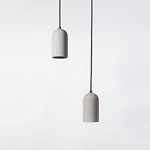 Suspension E27 rétro en ciment luminaire industriel pour ampoule LED - 6