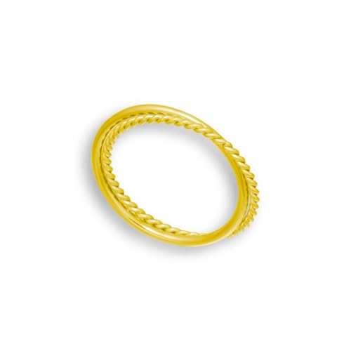 WATERPROOF Gold or Silver Plated Linked Ring
