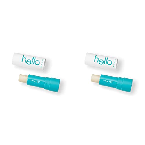 Hello Moisturizing Vegan Lip Balm, Sweet Mint SPF 15, Beeswax Free, Petrolatum Free, and Parabens Free, 0.15 Ounce, 2 Pack Hello Moisturizing Vegan Lip Balm, Sweet Mint SPF 15, Beeswax Free, Petrolatum Free, and Parabens Free, 0.15 Ounce, 2 Pack