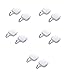 BeyondNice 10Pack Magnetic Hooks Heavy Duty, Strong Neodymium Magnet Hooks for Fridge, Refrigerator Magnet with Hook for Hanging, Locker, Kitchen, Cruise, Grill, Industrial Magnetic Hooks (Square)