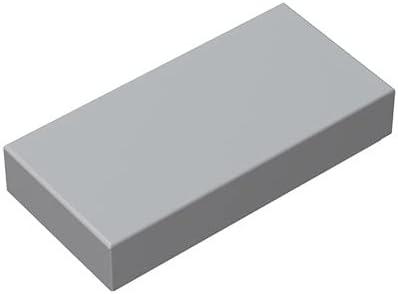 Building Tile Plate 1x2 100 PCS, Compatible with Major Brand Parts and Pieces 3069, Colour:Dark Tan