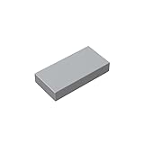 Classic Bricks Tile 1 x 2 with Groove 100 Piece, Compatible with Lego Parts 3069, Creative Play Set - 100% Compatible with Lego and All Major Brick Brands(Colour: Light Grey