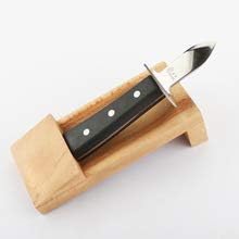 Oyster Shucking Knife and Oyster Opener Board - Clamming Seafood & Shellfish Shucker tool by Lia Homeware