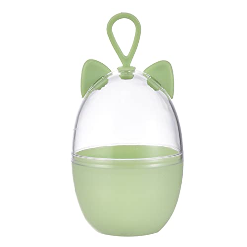 Kukyller Makeup Sponge Holder, 2Pcs Cosmetic Travel Cases Makeup Blender Travel Case Cute Beauty Sponge Blender Drying Stand with Hanging Rope (Green)