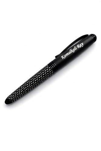 Image of Customized Metal Ballpoint Pen with Free Name Engraving | Premium Personalized Pen for Office, Gifting & Professionals (White,Black)