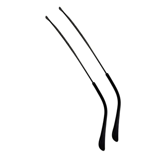 HOODANCOS 1 Pair Glasses Accessories Retainer Sunglasses Thin Glasses Legs Eyewear Leg Glasses Arm Gold Replacing Eyeglasses Leg Covers Tips Temples Temple Leg Black Metal