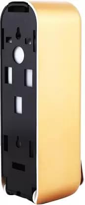 Image of Black ABS Wall Mounted Soap Dispenser: Leak-Free Hand Wash & Shampoo Bottle for Bathroom, Kitchen, Shower, Ideal Home Gadget & Organiser for Soap Dispenser in Wash Basin. (Gold)