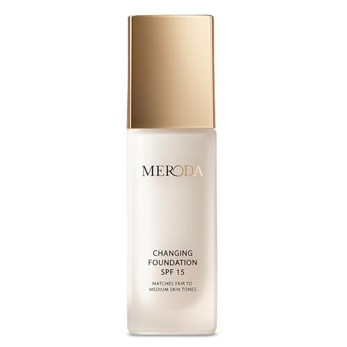 MERODA® Fondotinta con Cambio di Colore SPF 15 [Da Pelle Chiara a Media] -...