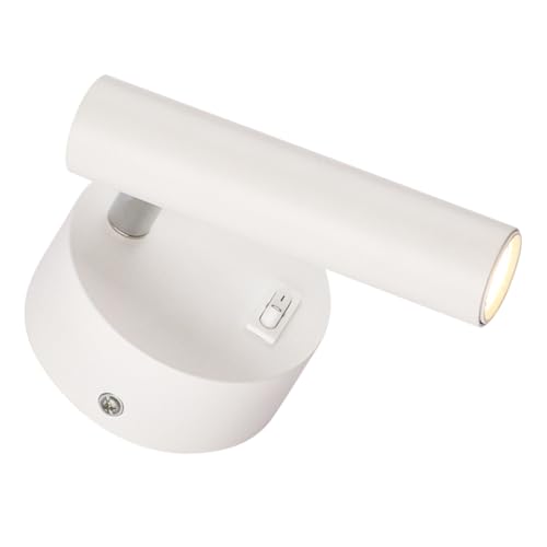 iplusmile Lámpara de Pared Moderna Foco para Lectura Iluminación Interior con Diseño Simple para Dormitorio y Sala Montaje Mural Elegante y Funcional
