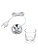 Replacement Charger Glass Cup for Philips Sonicare Diamondclean Toothbrush, Compatible Sonic Care CBA1001 Charger Base,for All HX99xx Series HX9901 HX9903 HX9924 HX9954 HX9957 HX9984,US Plug