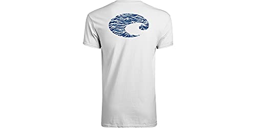 T-shirt blanc Wilson Short Sleeve Crewneck Costa Del Mar vêtement anti-transpiration homme chic