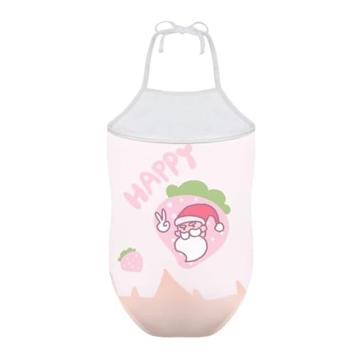 Image of Christmas Kids One-Piece Halter Swimsuits Beach Swimwear Bathing Suit for 3-10 Years Girls