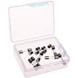 BCP Pack of 10 pcs Slow-Blow Fuse 15A 250V Glass Fuses 20 x 5mm
