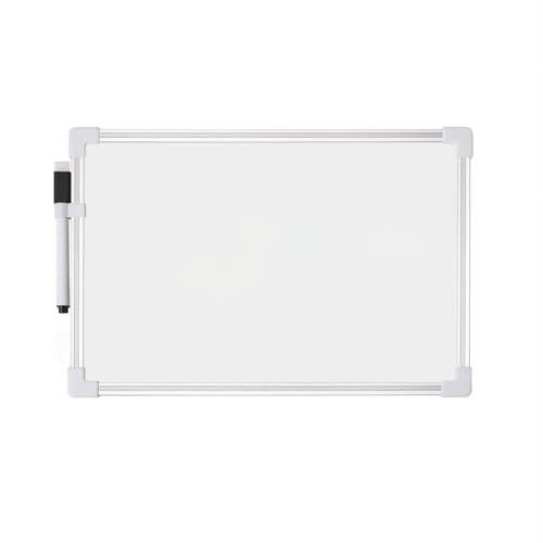 ForenTex Pizarra Blanca Magnética con Marco de Aluminio (30 x 40 cm)