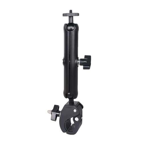 Soporte manillar moto bicicleta con pinza roll bar y rótula de bola 360 para cámaras 12 11