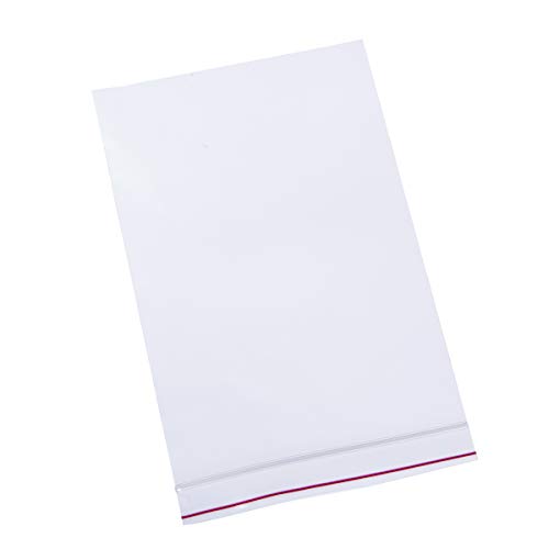 Minigrip Red Line Mgrl4P0609 Polyethylene (Ldpe/Lldpe Blend) Clear Reclosable Bag, 9" Length, 6" Width, 100 Count, Pack Of 10 #TOP2