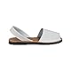 PAYMA - Damen Menorquinas Avarcas für Damen Herren Unisex. Leder Artikel aus Spanien. Sommer Sandalen. Gepolsterte Vorlage. Farbe: Weiß, Größe: EU 39