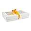 Emartbuy Gift Box With Clear Window – White Box Ivory Satin Ribbon – Pack Of 12 – Size - View #11