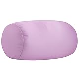 Focustree Microbead Neck Body Pillow Tube Microbead Bolster Bean Smooth Cool Pillow Neck Cervical Roll Pillow for Sleeping 7 x 12Inch Throw Travel Pillow Lavender